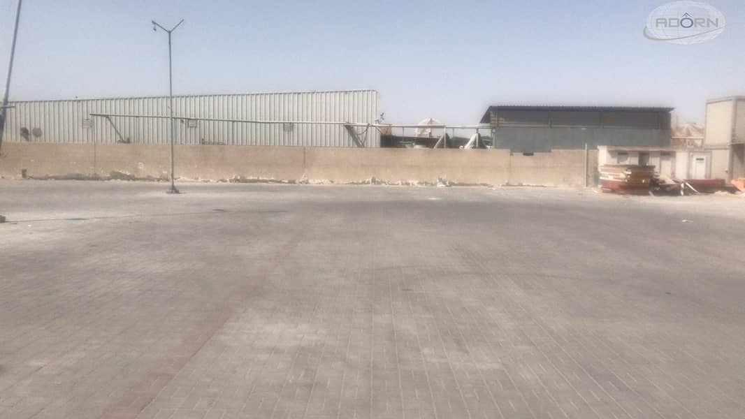 10 20000 sq ft and 30000 sq ft open yard for rent AED 10 per sq ft