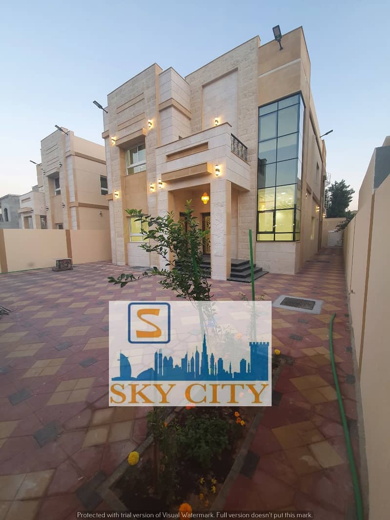 Modern villa for sale Luxurious European design And finishes with high presence The most prestigious sites and close to all services in Ajman And all banking facilities