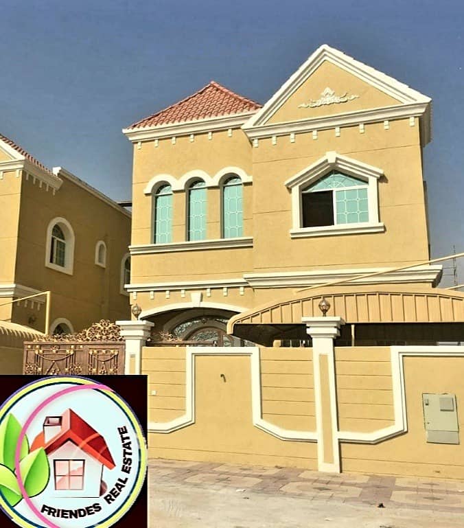For sale villa finishing Super Deluxe Arab heritage, very privileged location near the Academy, close to all services without down payment