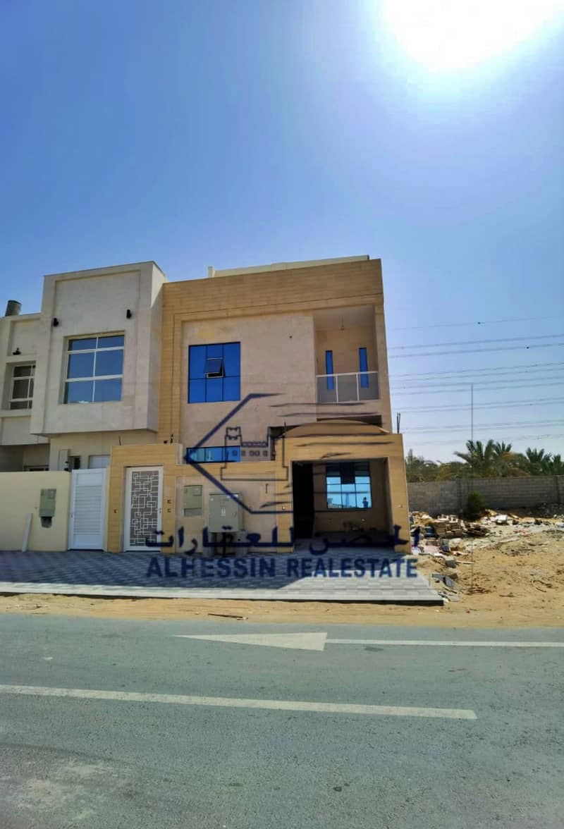 Modern European design villa for sale On the sidewalk Street Close to all services With large areas The lowest prices and all banking facilities