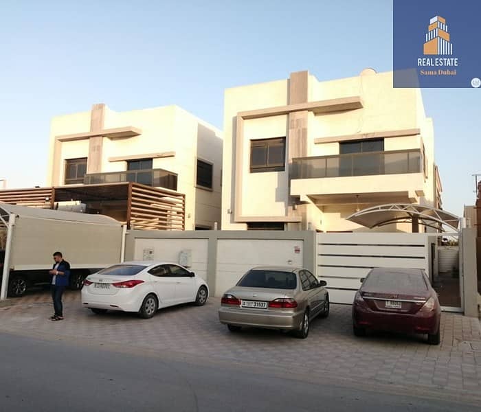 Villa for rent in Al Mowaihat area in Ajman residential * Located directly on the main road * The villa consists of * 5 master bedrooms with washbasins and bathrooms