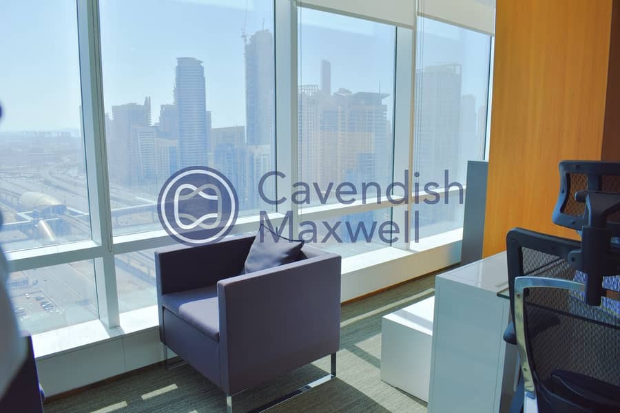 8 Furnished Office | High Floor | SZR View