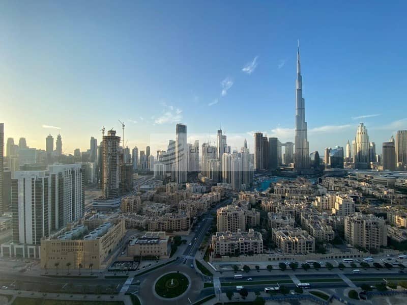 Rented | 2 Bedrooms with Study | Burj Khalifa View