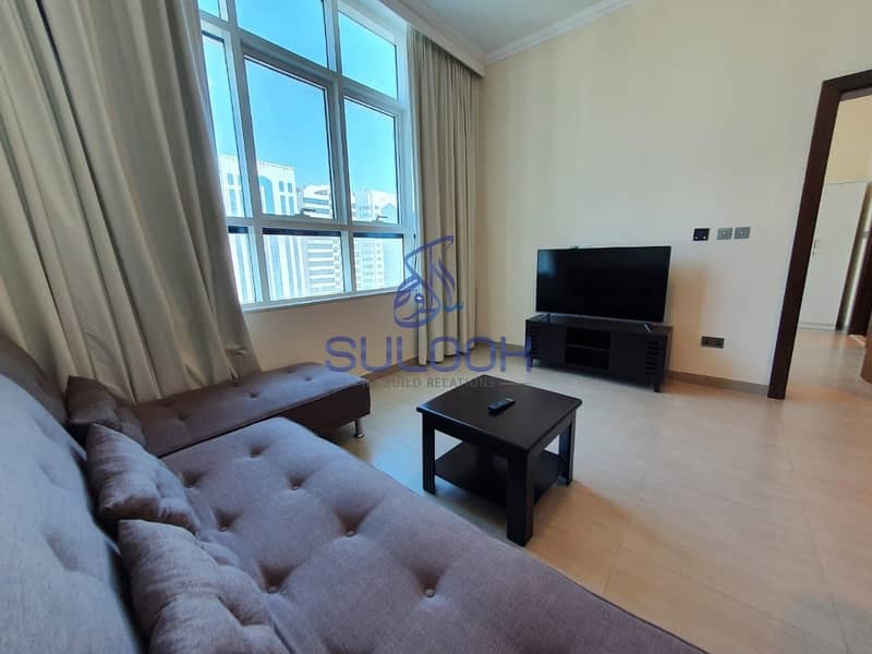 5 Furnished 1BHK for 55k with free wifi and ADDC Included in Khalifa Street