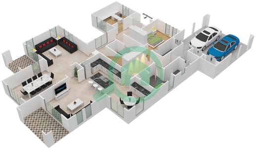 拉夏社区 - 5 卧室别墅类型4戶型图