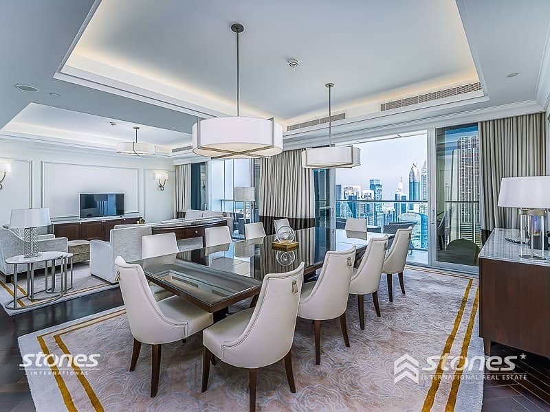 2 Stunning 3Bedrooms | 50+ floor | Fully furnished