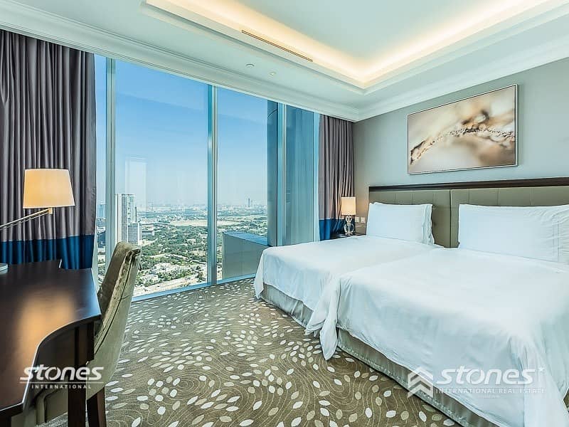 38 Stunning 3Bedrooms | 50+ floor | Fully furnished
