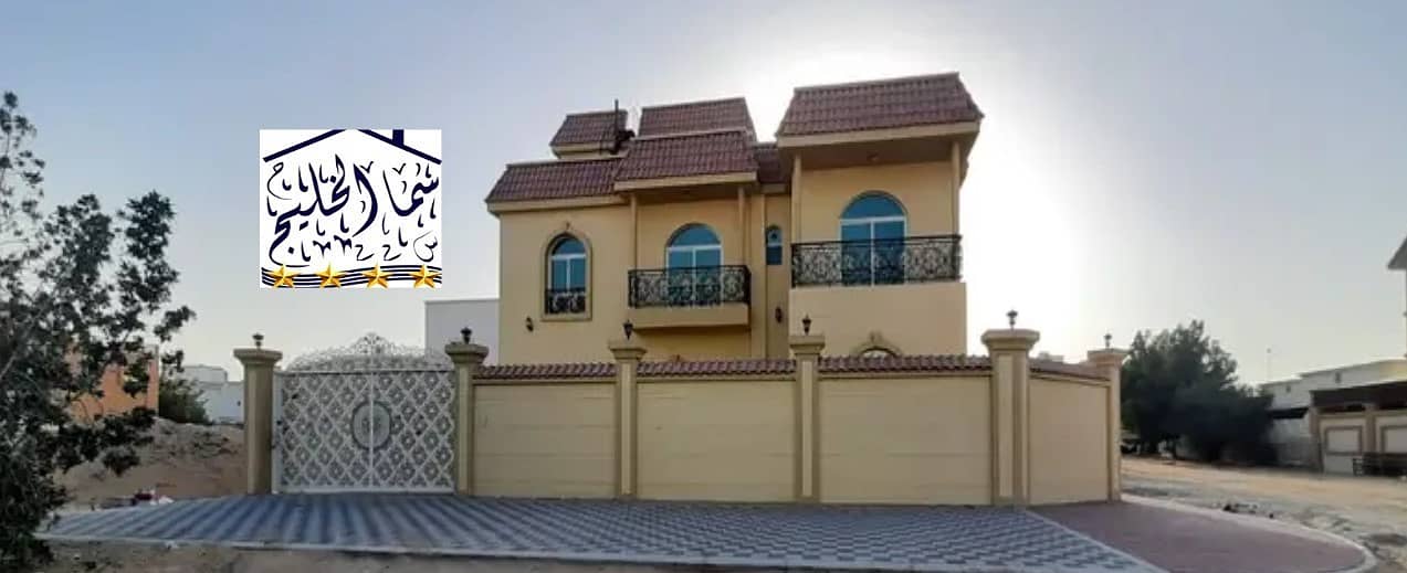 Villa for sale, personal finishing, excellent price, Ajman, close to the main street, a large building area