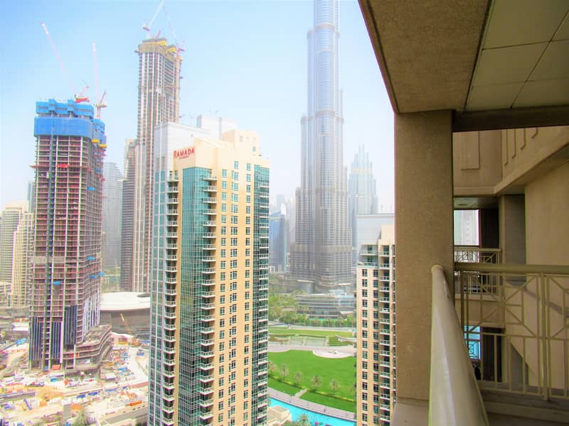 Full Burj Khalifa View | Large 1 BR | High Floor