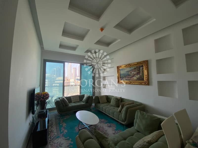5 1 Bedroom | Fully Furnished | Canal and Burj Khalifa View