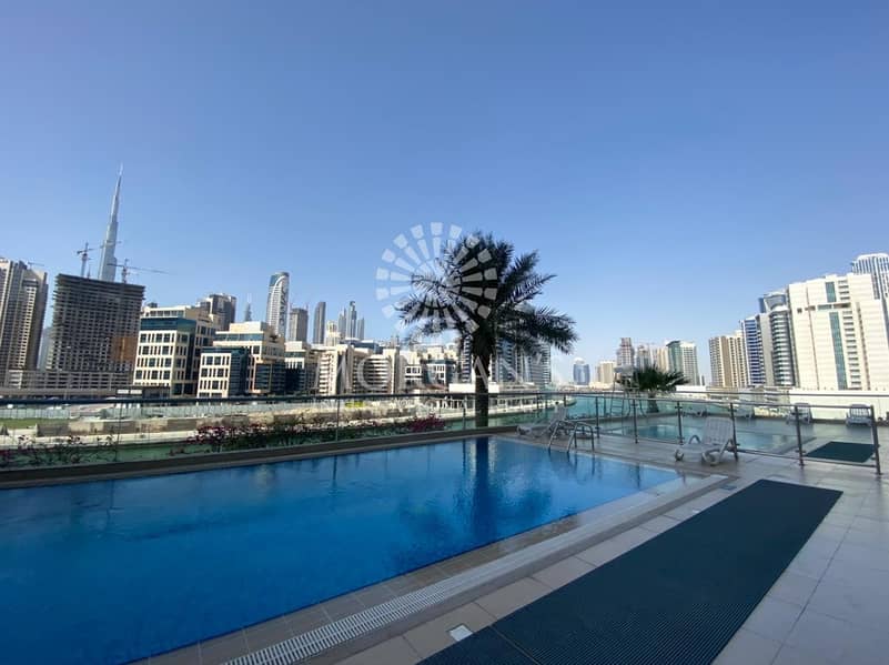 10 1 Bedroom | Fully Furnished | Canal and Burj Khalifa View