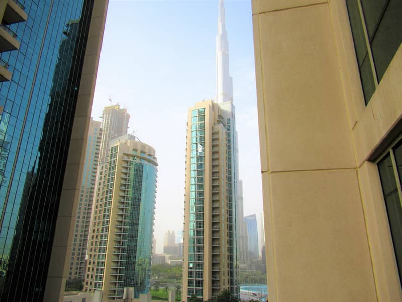 Large 1 BR | Pool & Partial Burj Khalifa