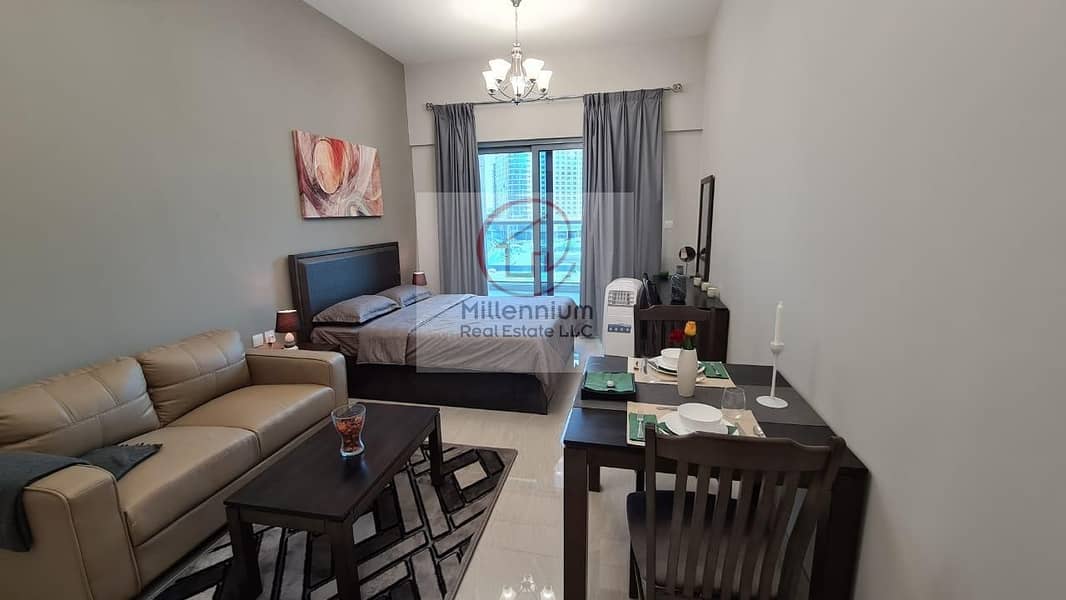 Luxury fully furnished Studio with 0% Commission !