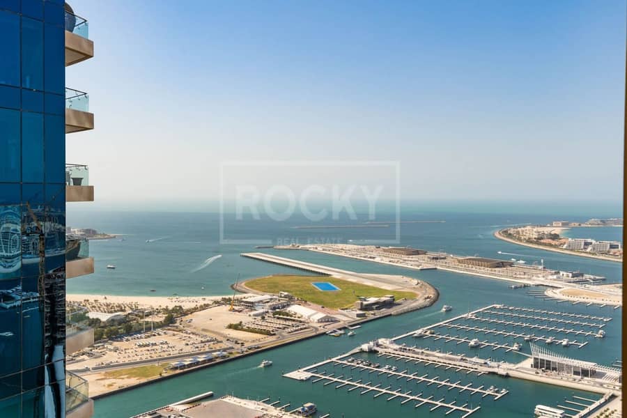 Furnished | 2-Bed | Full Sea View | Dubai Marina