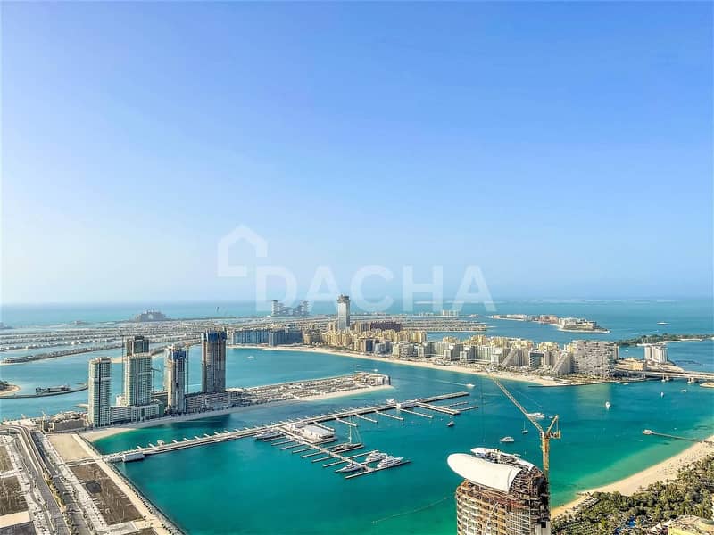 Large 3 bed / High Floor / Full Palm View