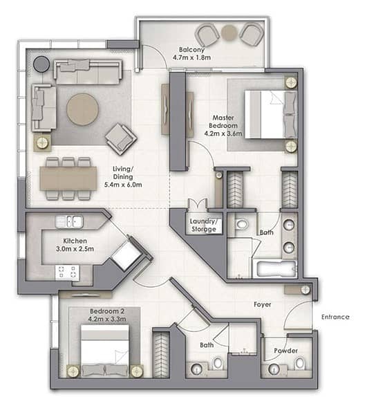 25 Two Beds | Brand New | Vacant | High Floor