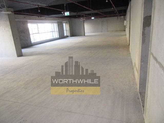 In brand new tower, Shell and Core 243sqmtr office space with parking available on Rent in Khalidiya