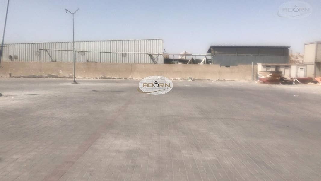 11 20000 sq ft and 30000 sq ft open yard for rent AED 10 per sq ft