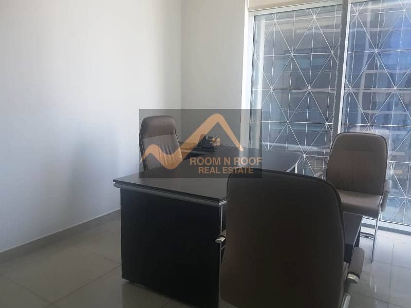 44 Burj Khalifa View|  Furnished Office| Lake View| Glass Partitions |The Metropolis Tower| Business Bay