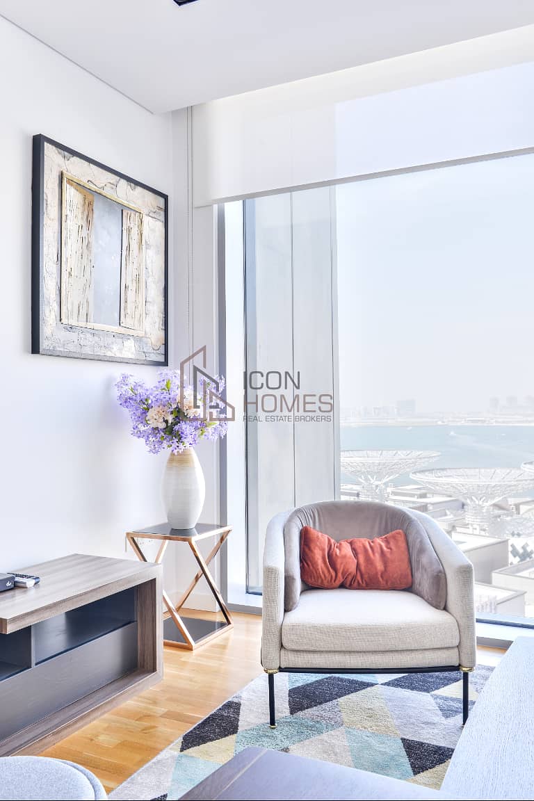 22 Fully Furnished 3br| Sea View & Dubai Eye View