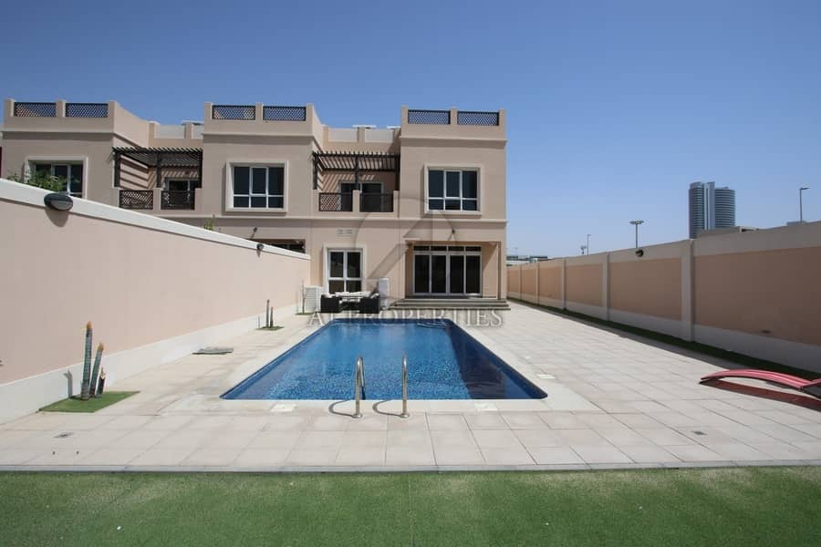 5 Brand New  Furniture 4BED Villa + Maid  | Maintenance Free | Private Pool