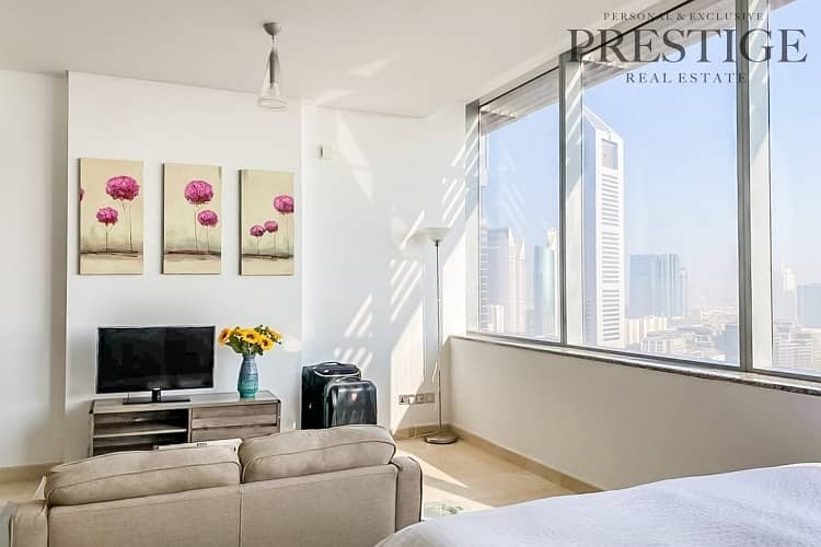 Large Furnished Studio  | DIFC Towers View | Sky Gardens