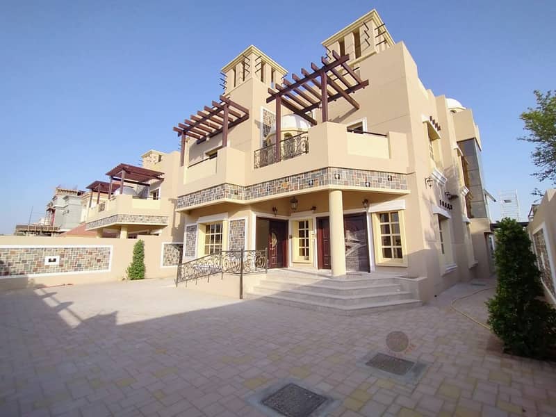 Modern villa for sale, luxurious European design, with high quality finishes The most prestigious sites and close to all services in Ajman
