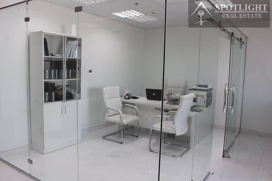 5 Fitted office with Glass Partitions Near Business bay metrostation