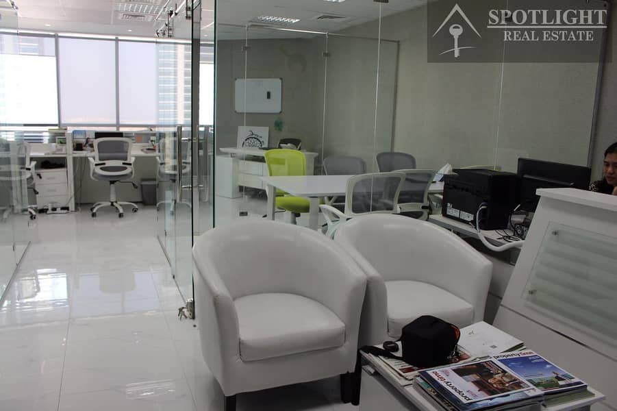 9 Fitted office with Glass Partitions Near Business bay metrostation
