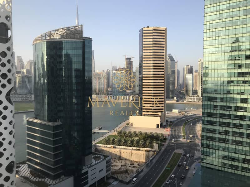 Burj+Canal View | Huge 2BR+Study+Maids/R