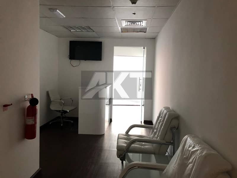 55 K / Ready office / Partial Canal View / Fully Furnished / Business Bay