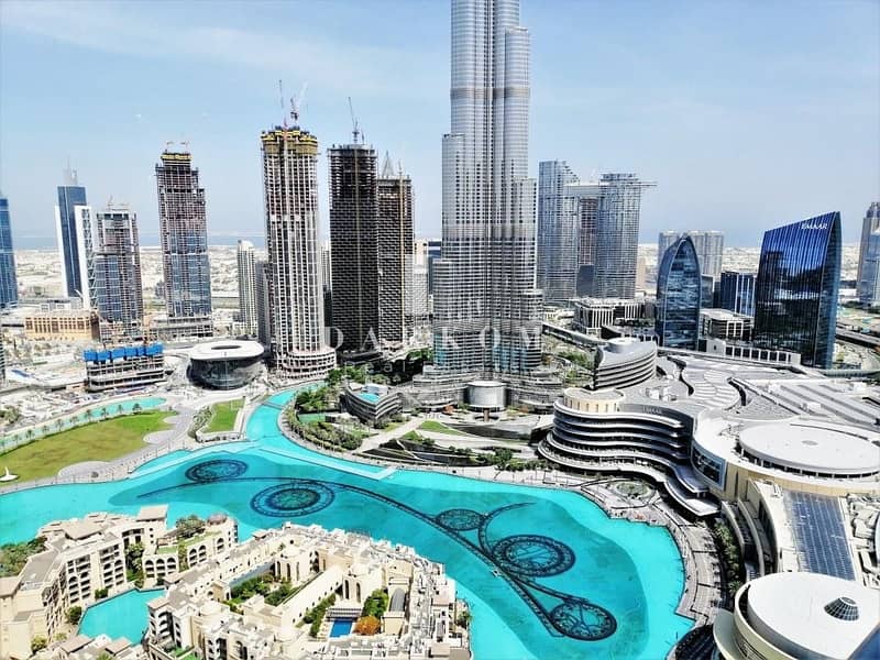 Live in Luxury and Elegance | 2BR | Full Burj Khalifa and Fountain View | High Floor