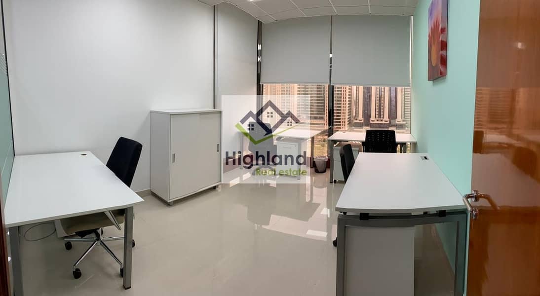 4 Furnished Offices in Hamdan (Business Center)