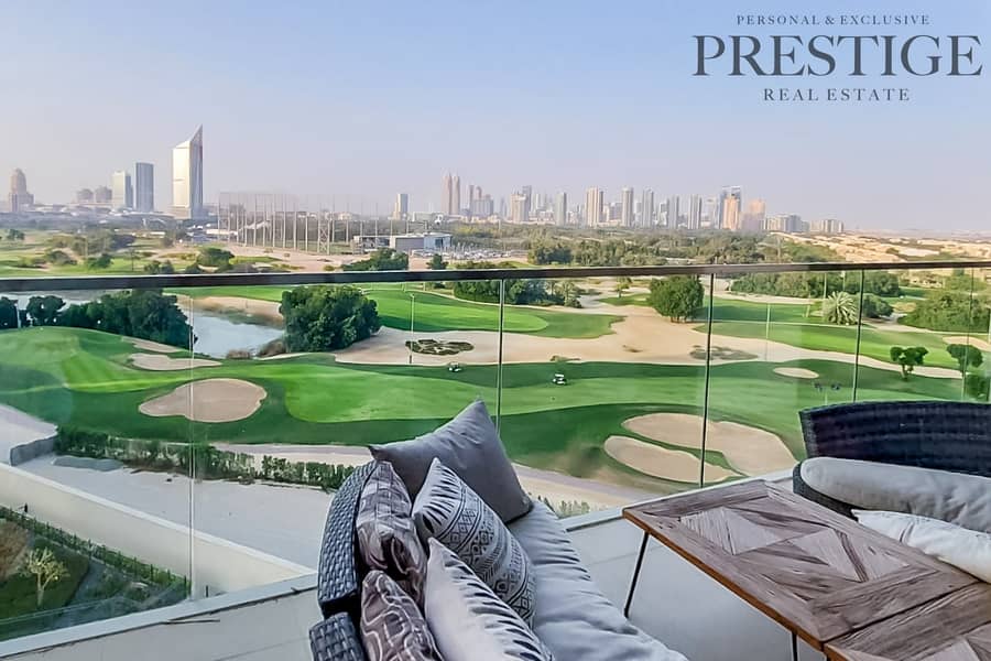 Golf course View | Furnished | 3 Beds Plus Maid