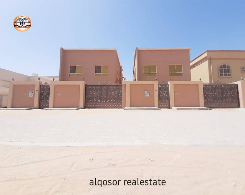 Villa for sale in Ajman, Al Mowaihat area, two floors, next to a mosque, with the possibility of easy bank financing