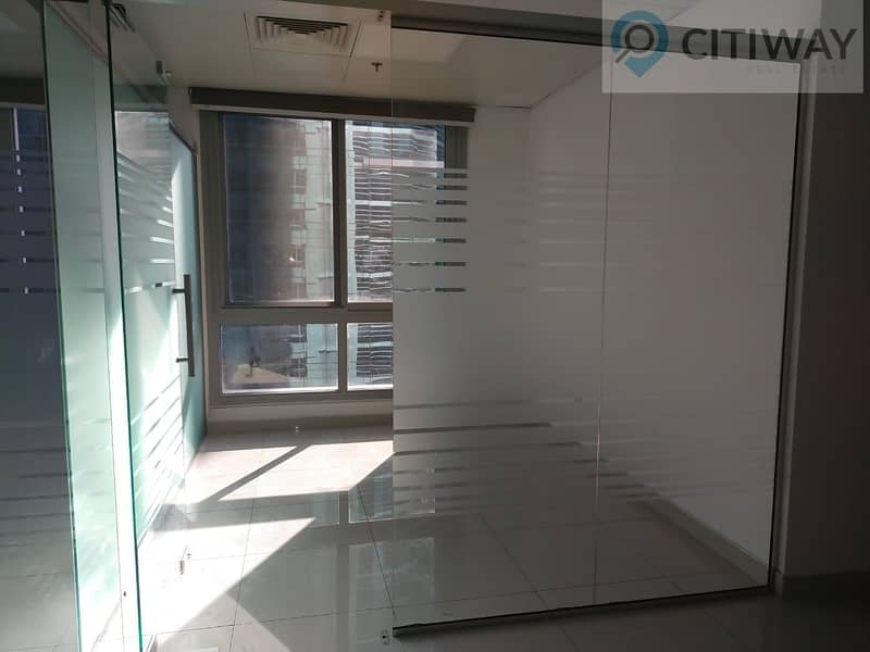 10 Fitted Office with Glass Partitions/Business Bay
