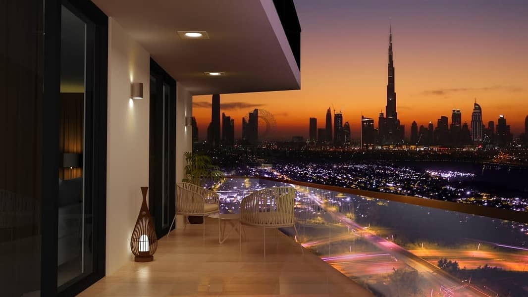 Burj Kahlifa View| 25% Discounted Price| Huge Terrace with pool view