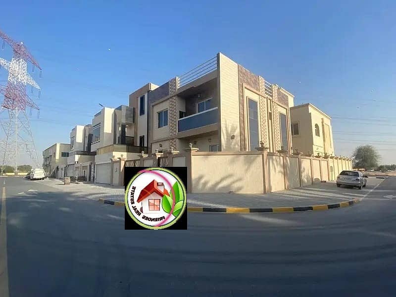 A wonderful new modern villa for sale in Ajman, freehold for all nationalities