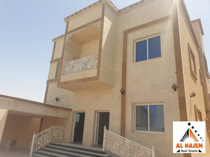 The sale is a new luxury design villa in Al Mowaihat 1 area in Ajman, with the possibility of bank, cash or housing financing