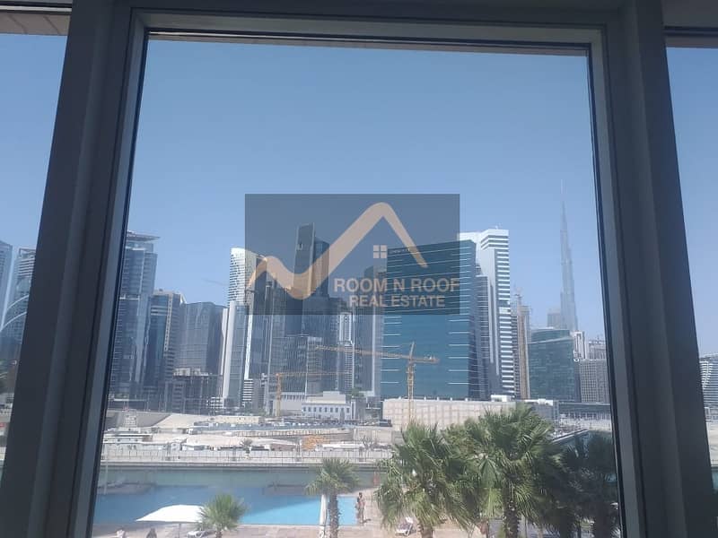 4 Full Burj Khalifa N Canal View Office Available Now