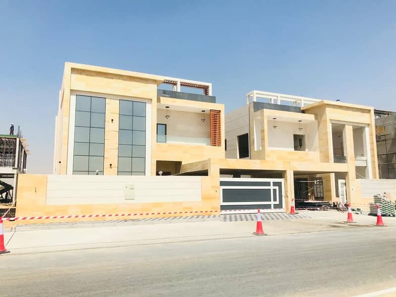 brand new villa for sale in ajman al ragaib ajman 5 master bedroom majlis hall kitchen with a carparking very special location