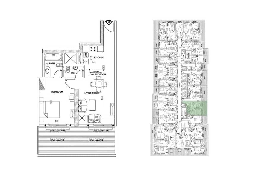 10 New 1BR Apartment | Furnish | Balcony