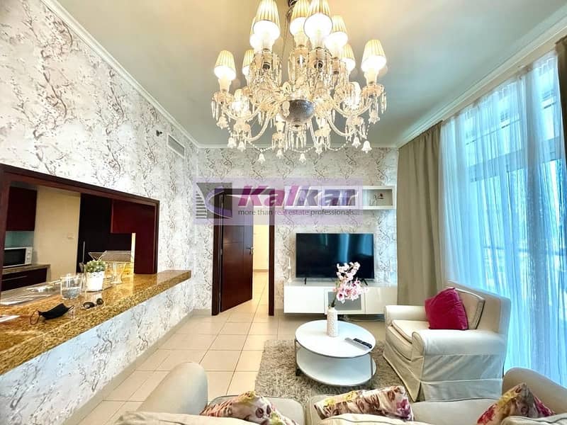 Elegantly Furnished 1 Bedroom @ Higher Floor in Burj Views with City View @ 69 K
