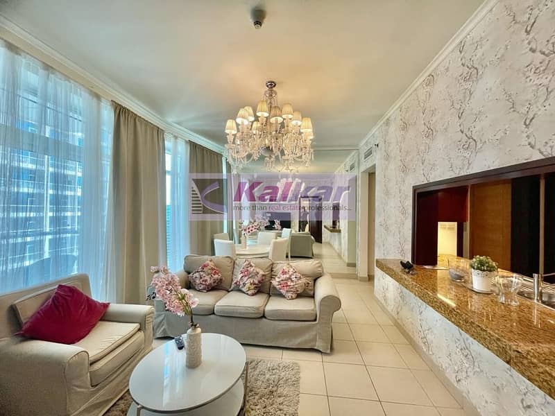 2 Elegantly Furnished 1 Bedroom @ Higher Floor in Burj Views with City View @ 69 K