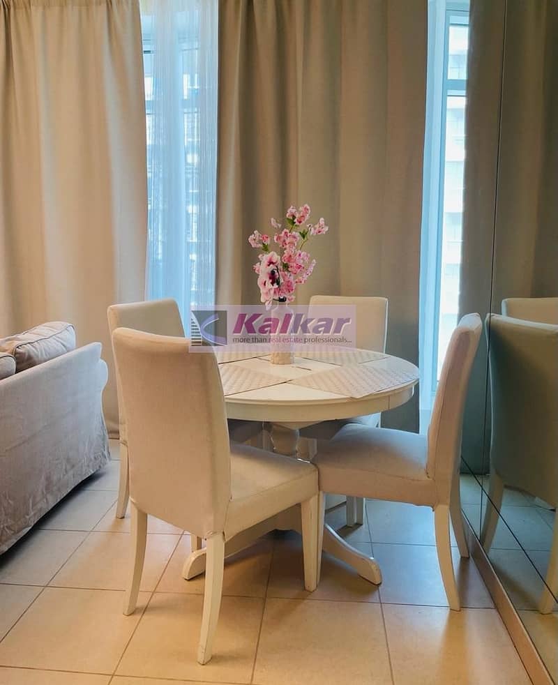 6 Elegantly Furnished 1 Bedroom @ Higher Floor in Burj Views with City View @ 69 K