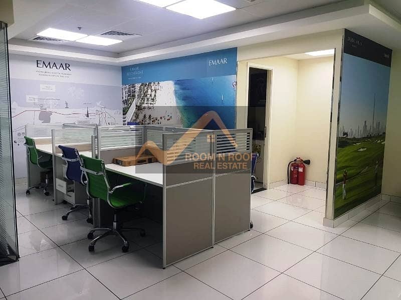 |  Furnished Office| Lake View| Glass Partitions |The Metropolis Tower| Business Bay