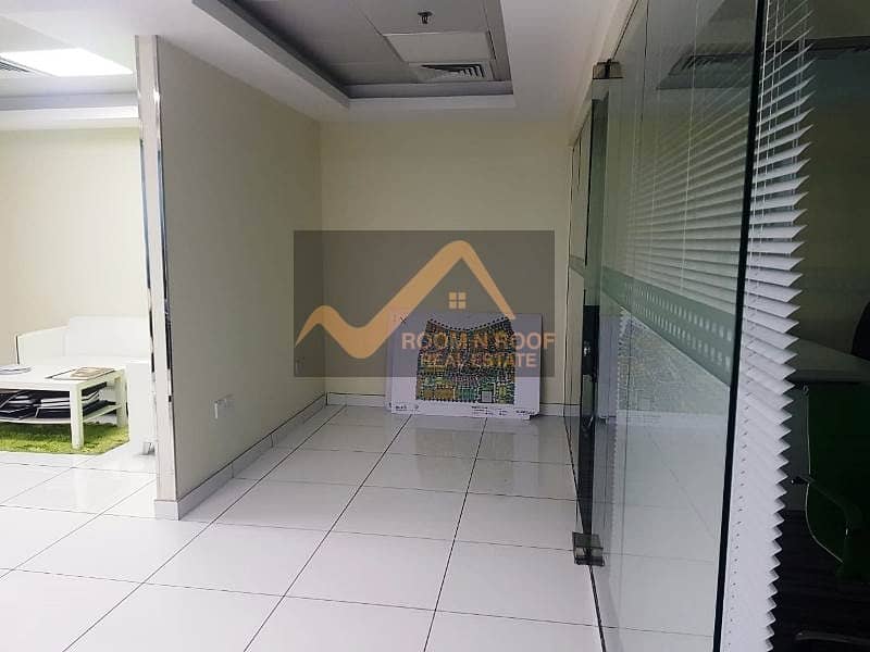 10 |  Furnished Office| Lake View| Glass Partitions |The Metropolis Tower| Business Bay
