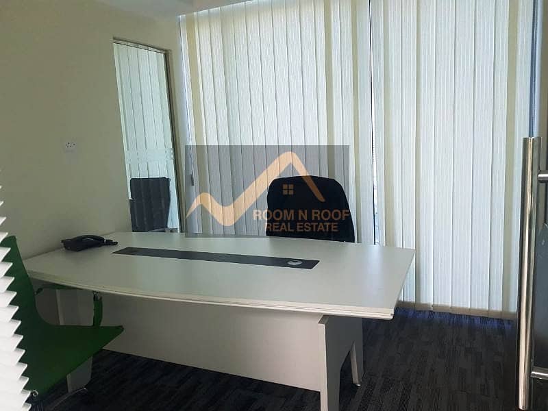 50 |  Furnished Office| Lake View| Glass Partitions |The Metropolis Tower| Business Bay