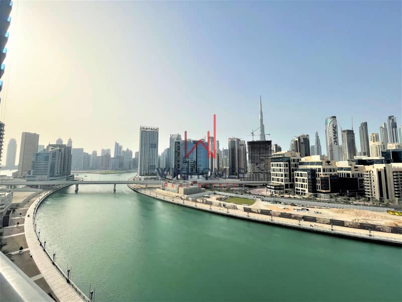 11 Fully Furnished | Full Canal View | High Floor | Burj Khalifa View