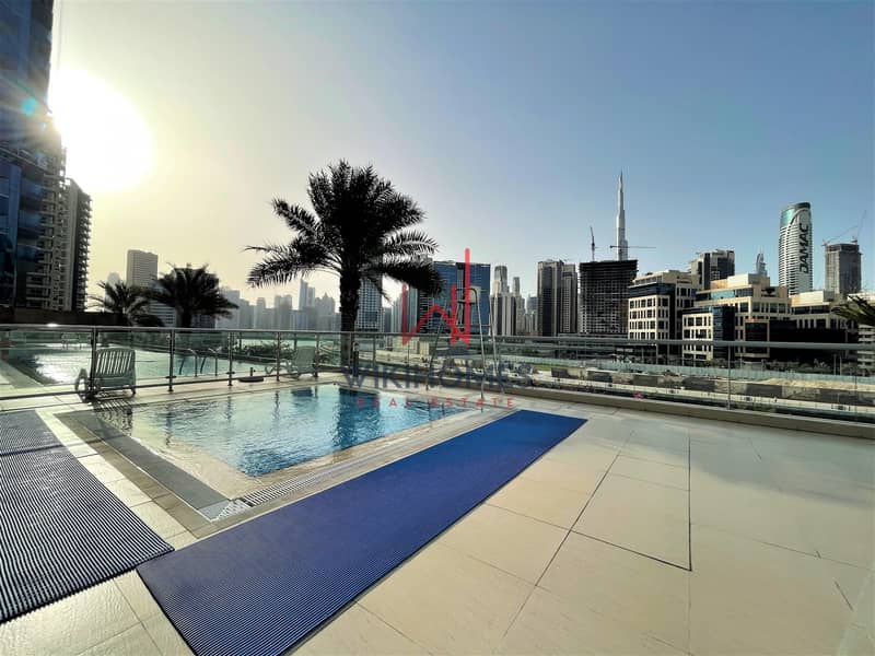 15 Fully Furnished | Full Canal View | High Floor | Burj Khalifa View